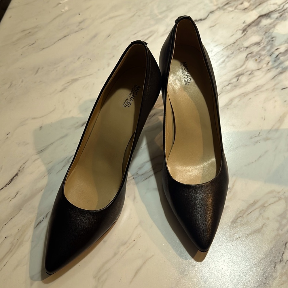 Michael Kors 3 inch leather heels.